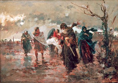 Saint Lawrence Burial by Enrique Simonet